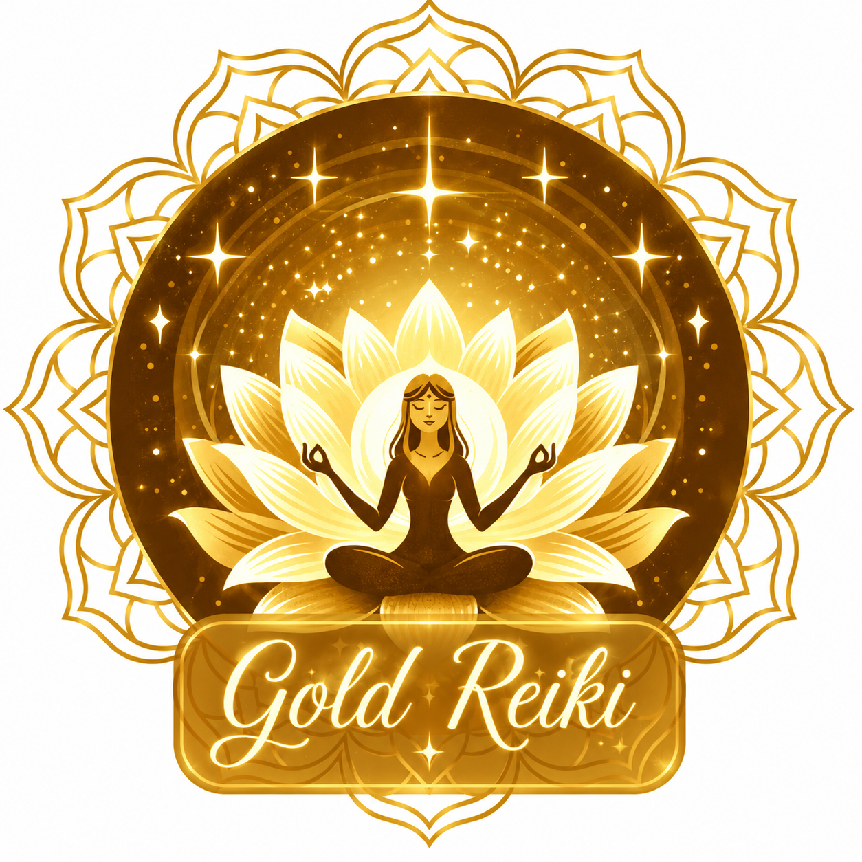 Gold Reiki logo